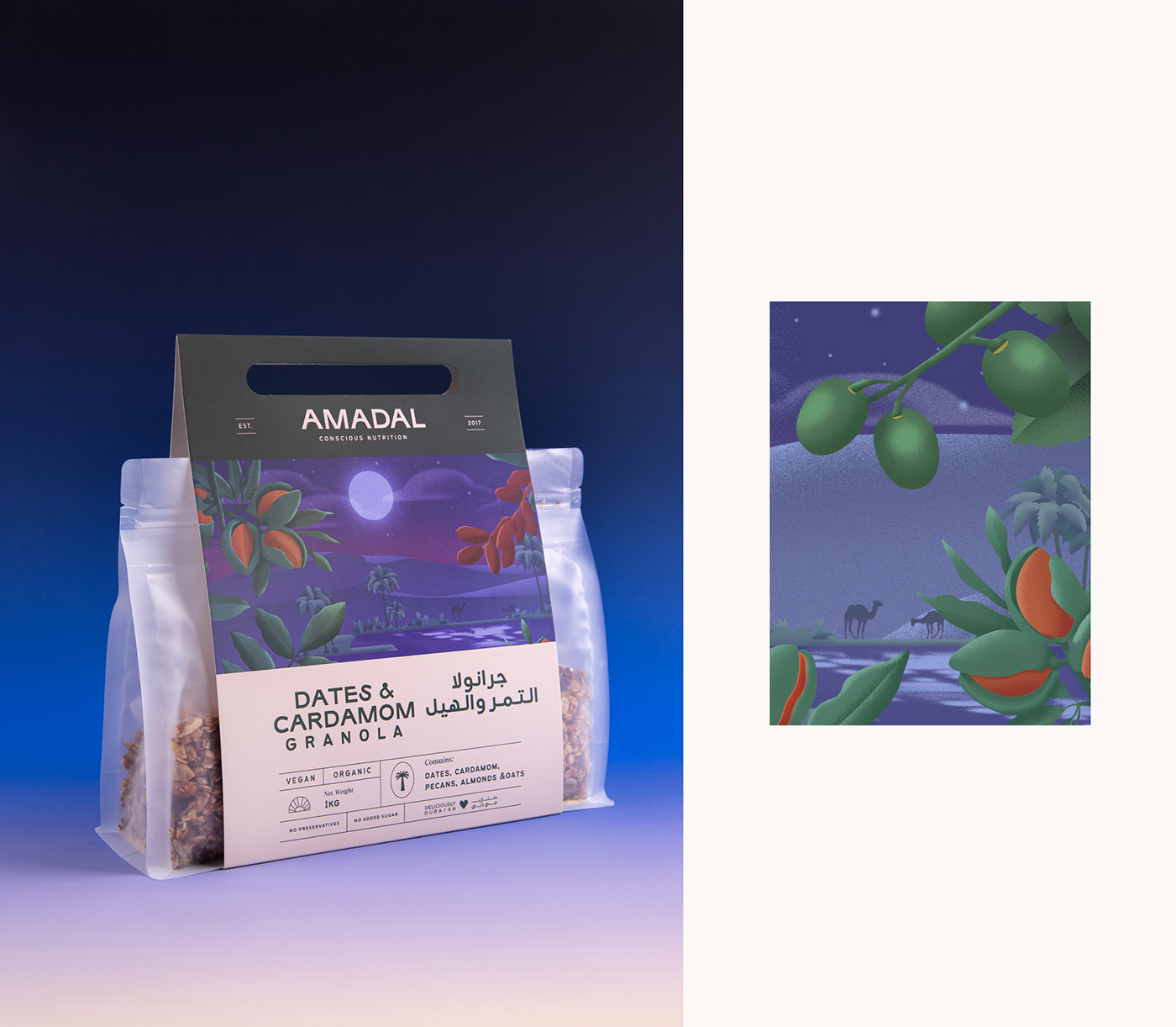 botanical branding  Food  Logo Design natural organic Packaging dubai healthy middle east