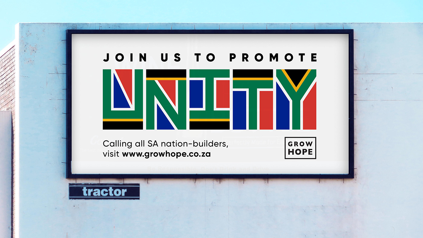 Billboards hope ILLUSTRATION  Murals south africa typography   art graphic design  OOH positivity