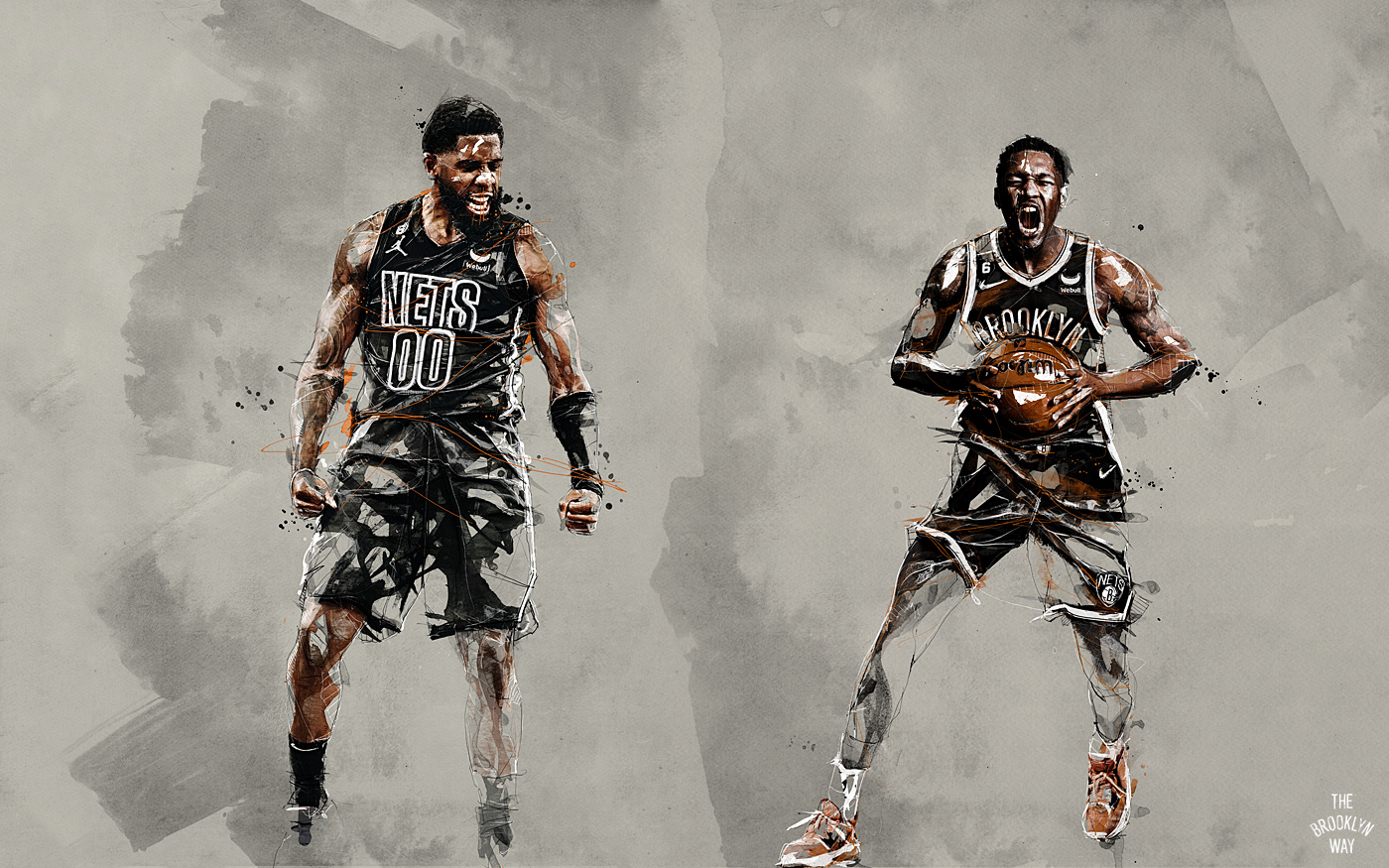 sports basketball football art artist watercolor artwork Drawing  NBA realistic