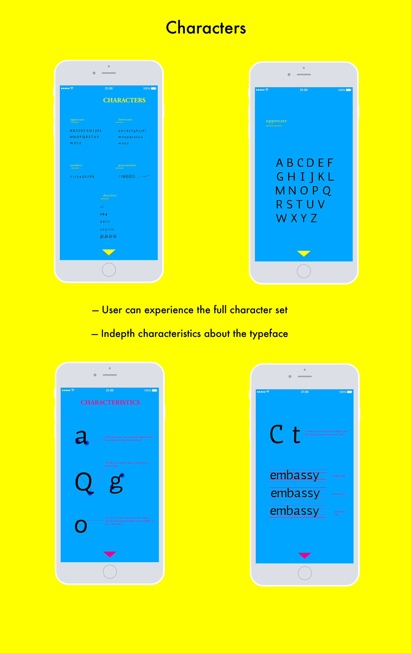 Typeface design app diacritics linguistics york sheridan mobile