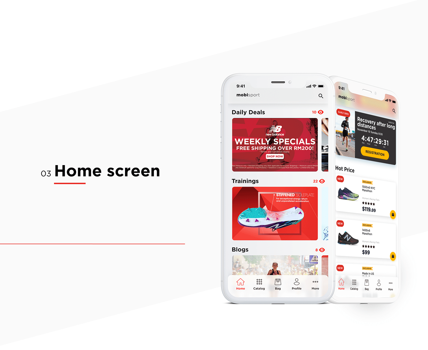 app design fitness app Mobile Application shopping app sporting goods store UI/UX Design