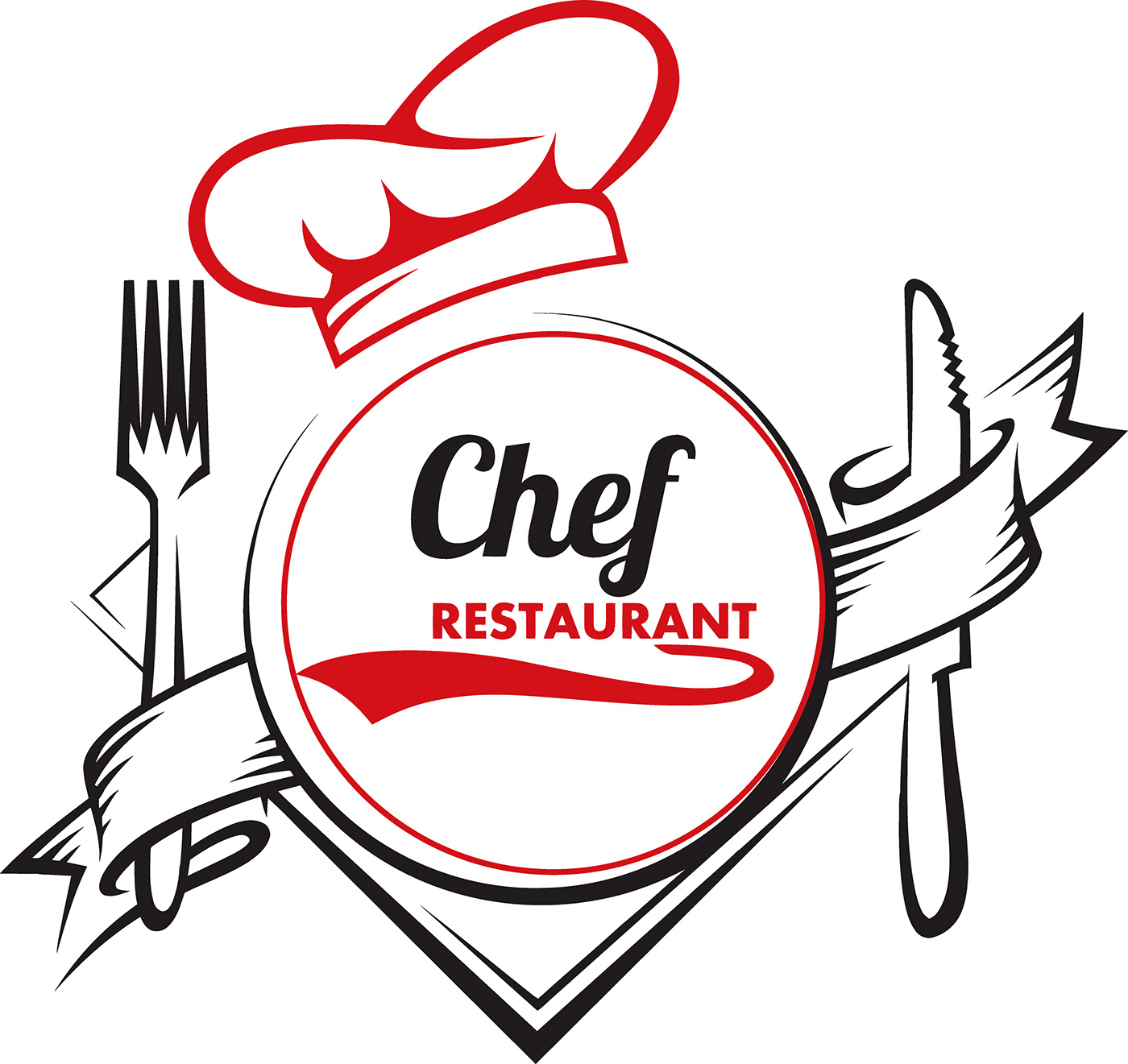 Logo Chef restaurant on Behance