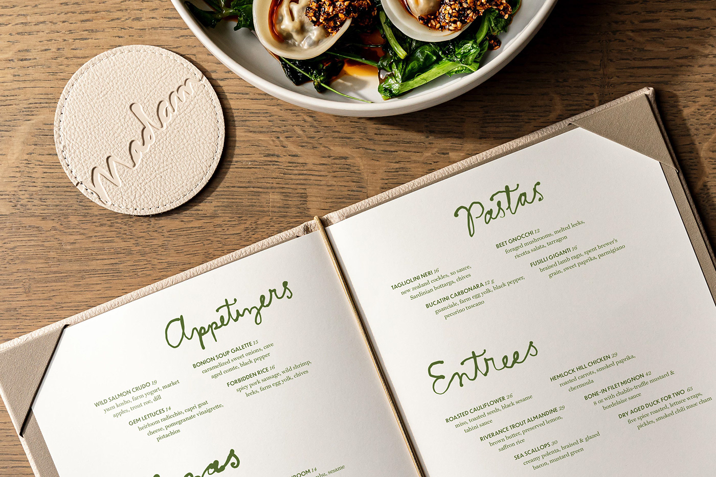 brand identity branding  Food  lettering logo luxury menu organic restaurant visual identity