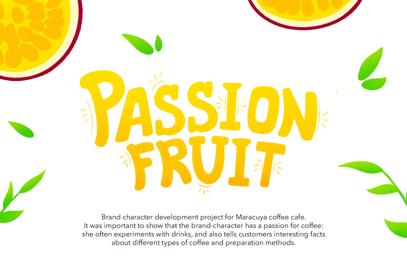 brand character Character design  cartoon character Mascot Packaging ILLUSTRATION  Fruit food illustration coffee shop Brand Design