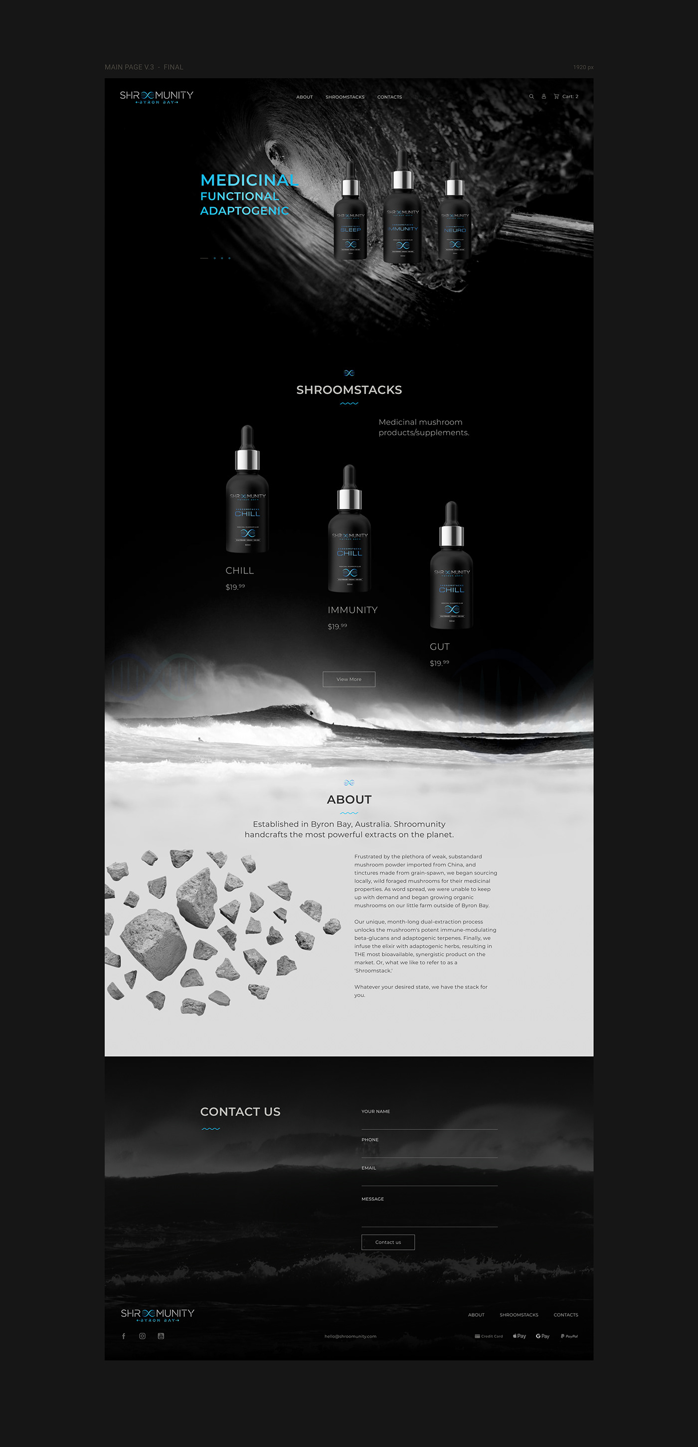 black commerce design shop UI uiux ux Webdesign website-design