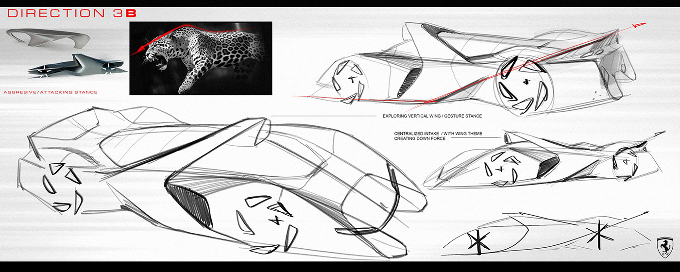 car automotive   3D exterior Render blender FERRARI car design transportation sketch