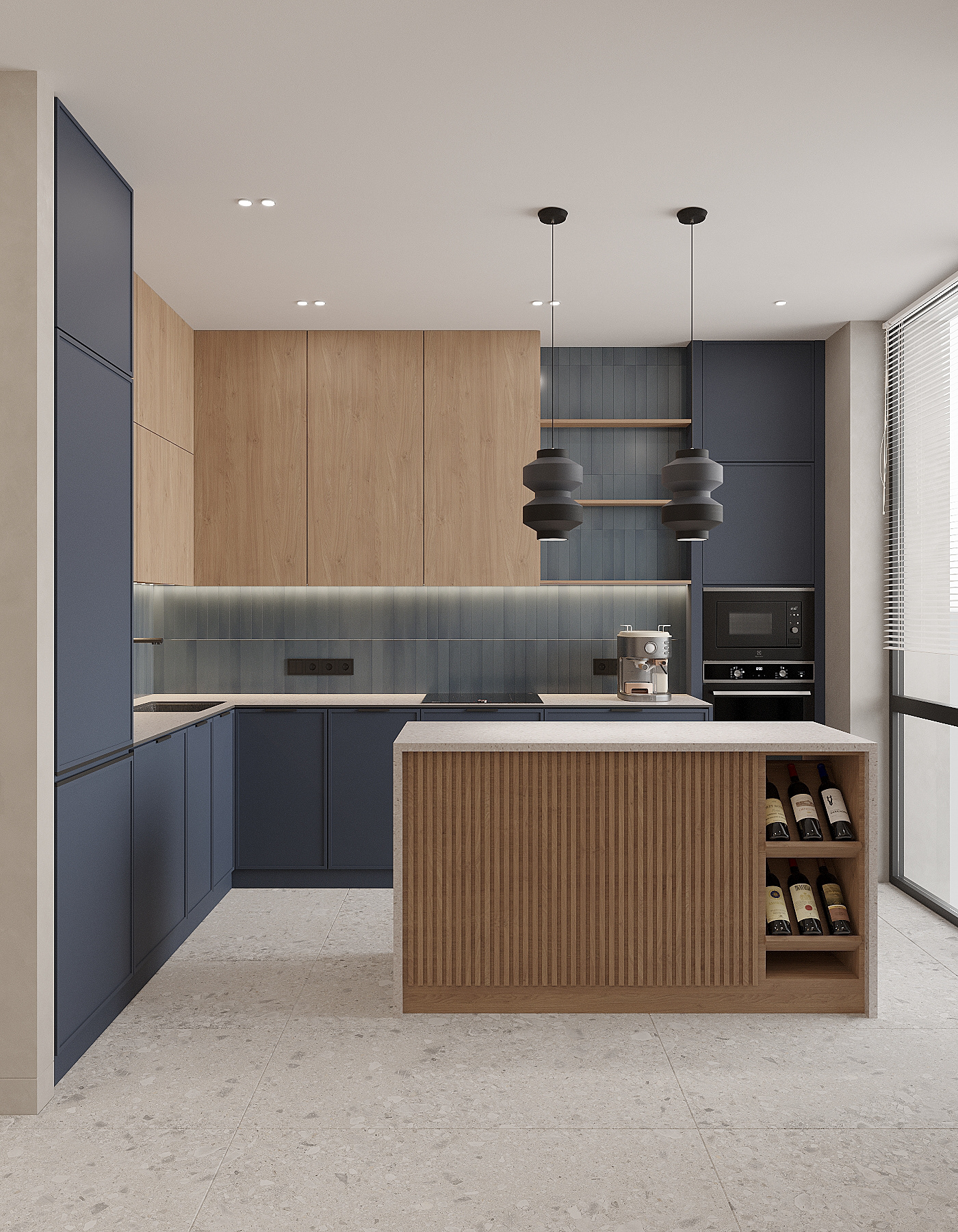 interior design  ukrainian design 3ds max visualization corona architecture kitchen living room apartment vymirdesign
