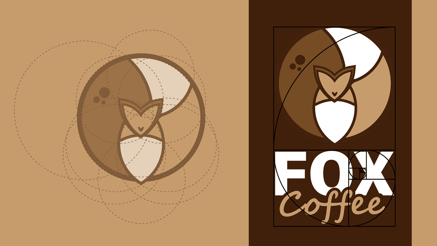 logo logos brand identity Coffee coffee shop branding  identity Golden Ratio Golden Ratio Logo