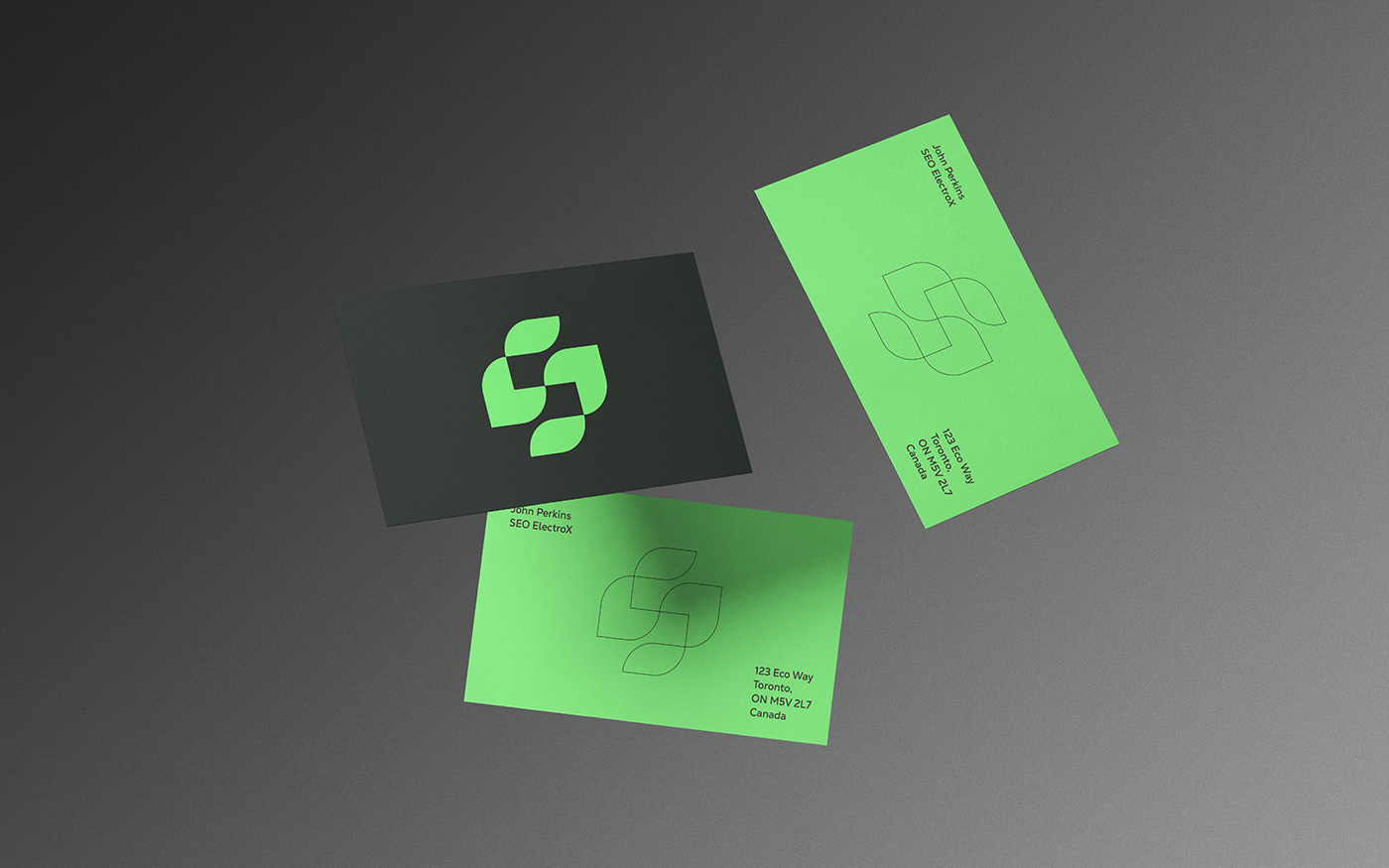 Business card for green energy company 