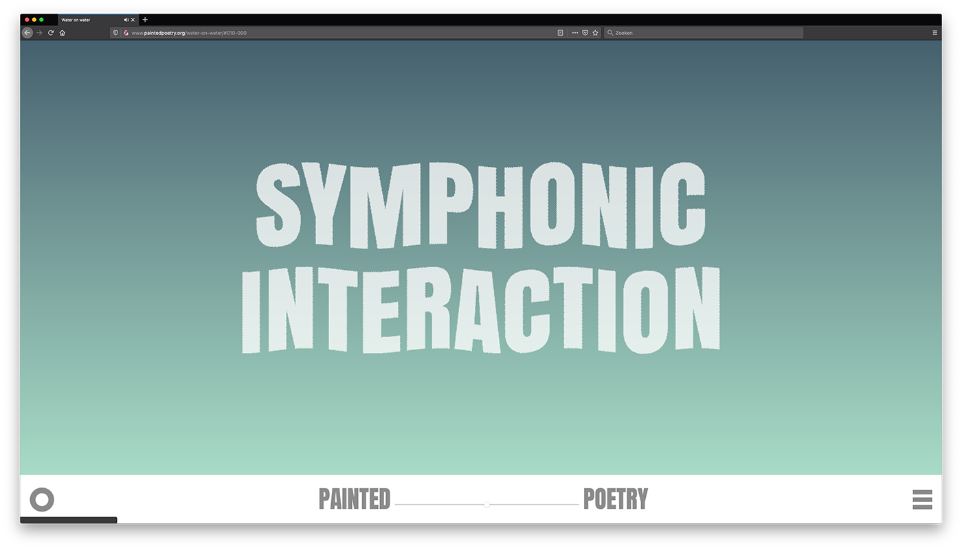 animated typography artist contemporary paint Painted Poetry Poetry  portfolio Website
