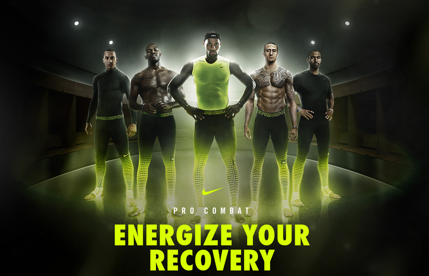 Nike athletic training recovery hypertight sport Pro Combat workout athlete