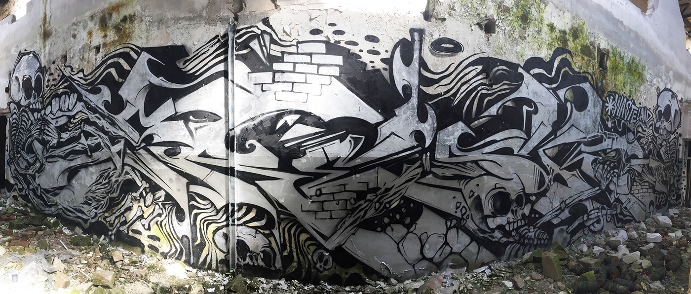 Graffiti ILLUSTRATION  letters Mural painting   streetart Style typography   Urban