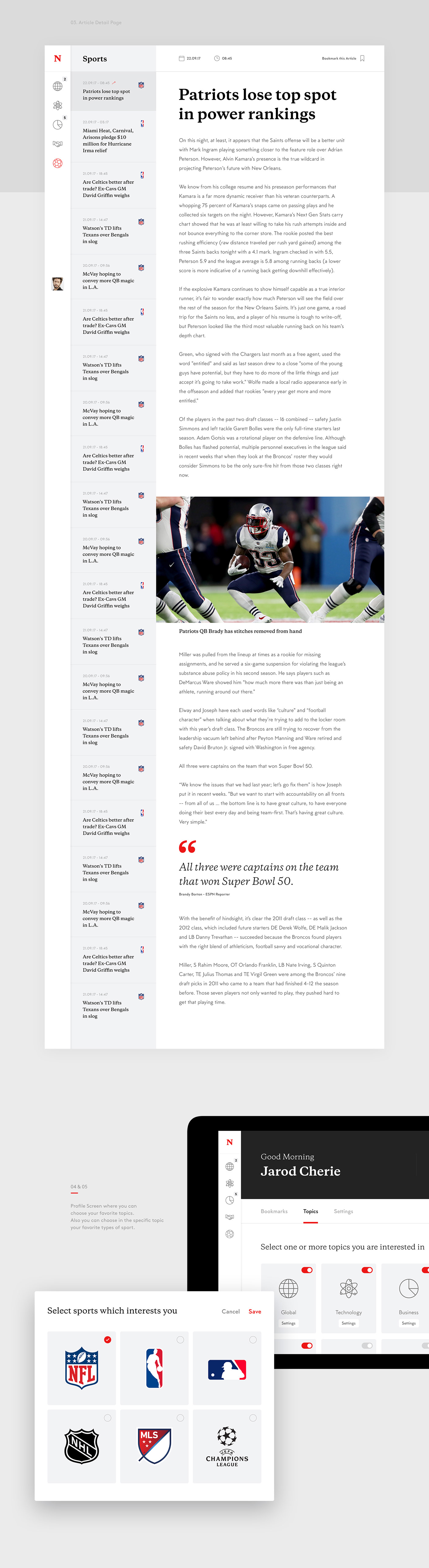 newspaper news app iPad sports worldnews