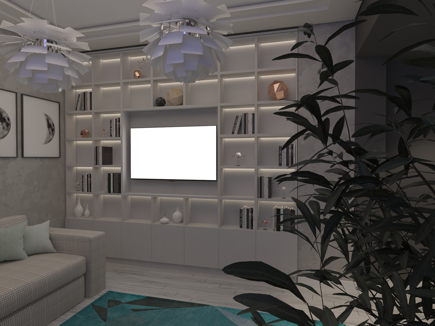 3ds max bookshelf design dekorasyon furniture içmekantasarımı interior design  kitaplik livingroomdesign minimaldesign Render