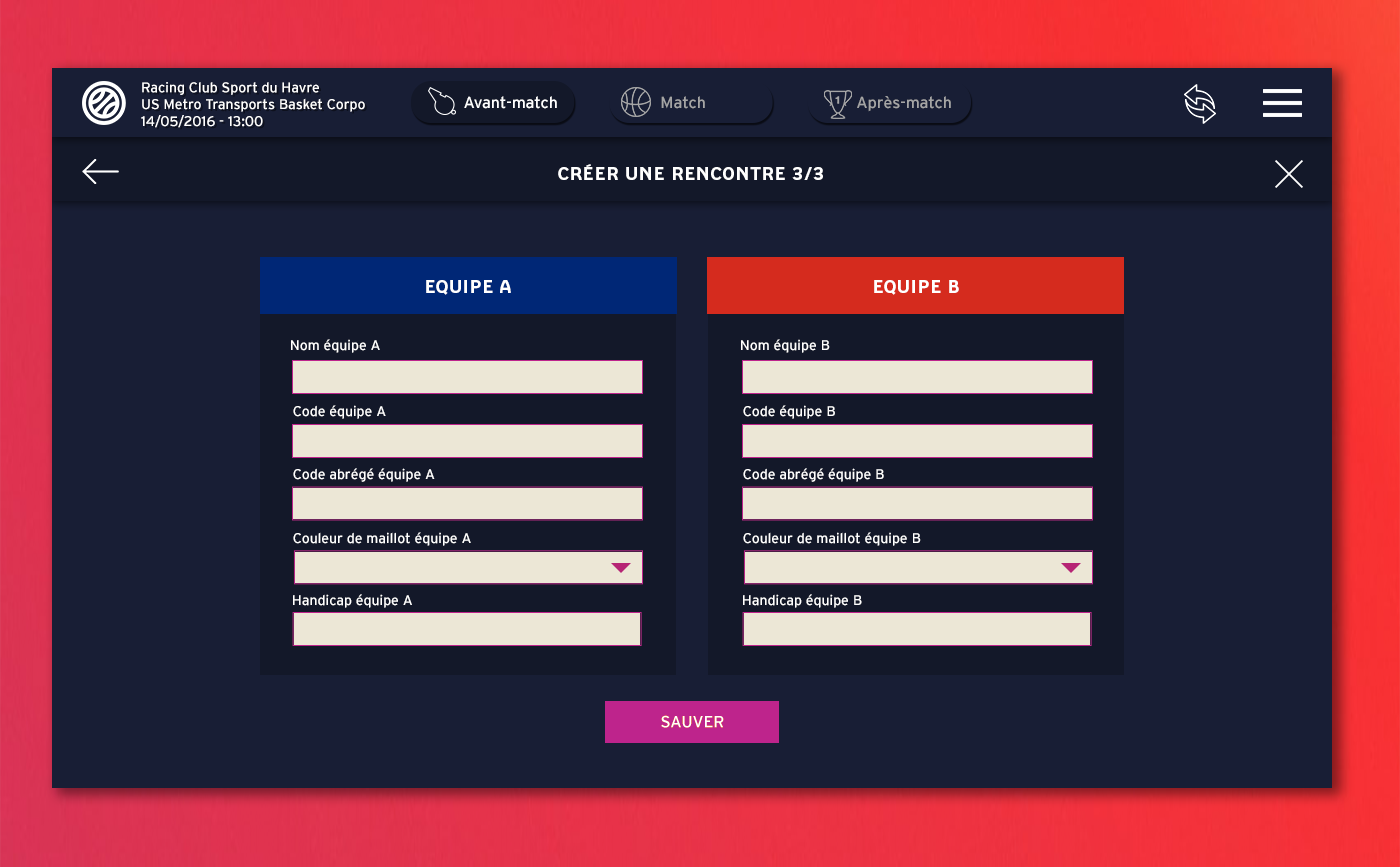 application basketball interface design match Mobile app sport uidesign uxdesign