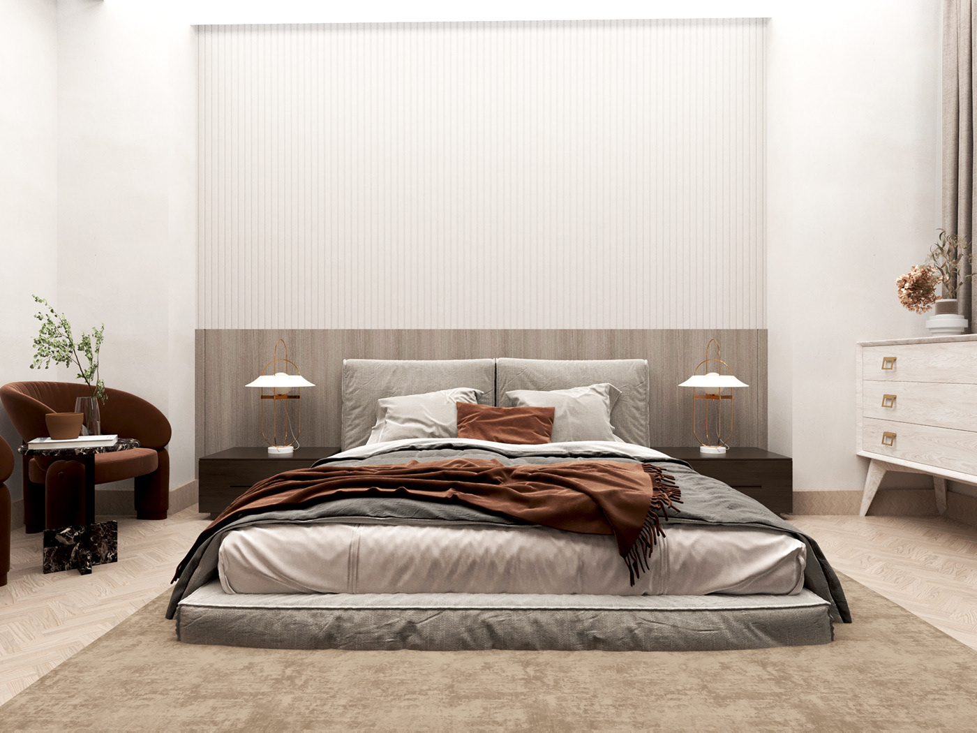 modern bedroom design interior design  interior designer architect archviz architecture design designer 3dsmax 3dmax corona corona render  Render vizualiser