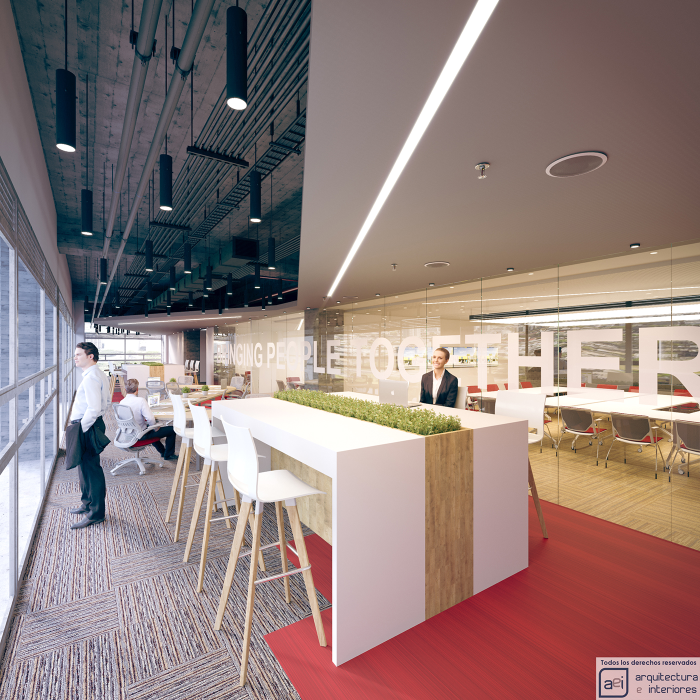 abinbev fedepalma confecamaras endava Thomson Reuters design contest Interior offices interior offices