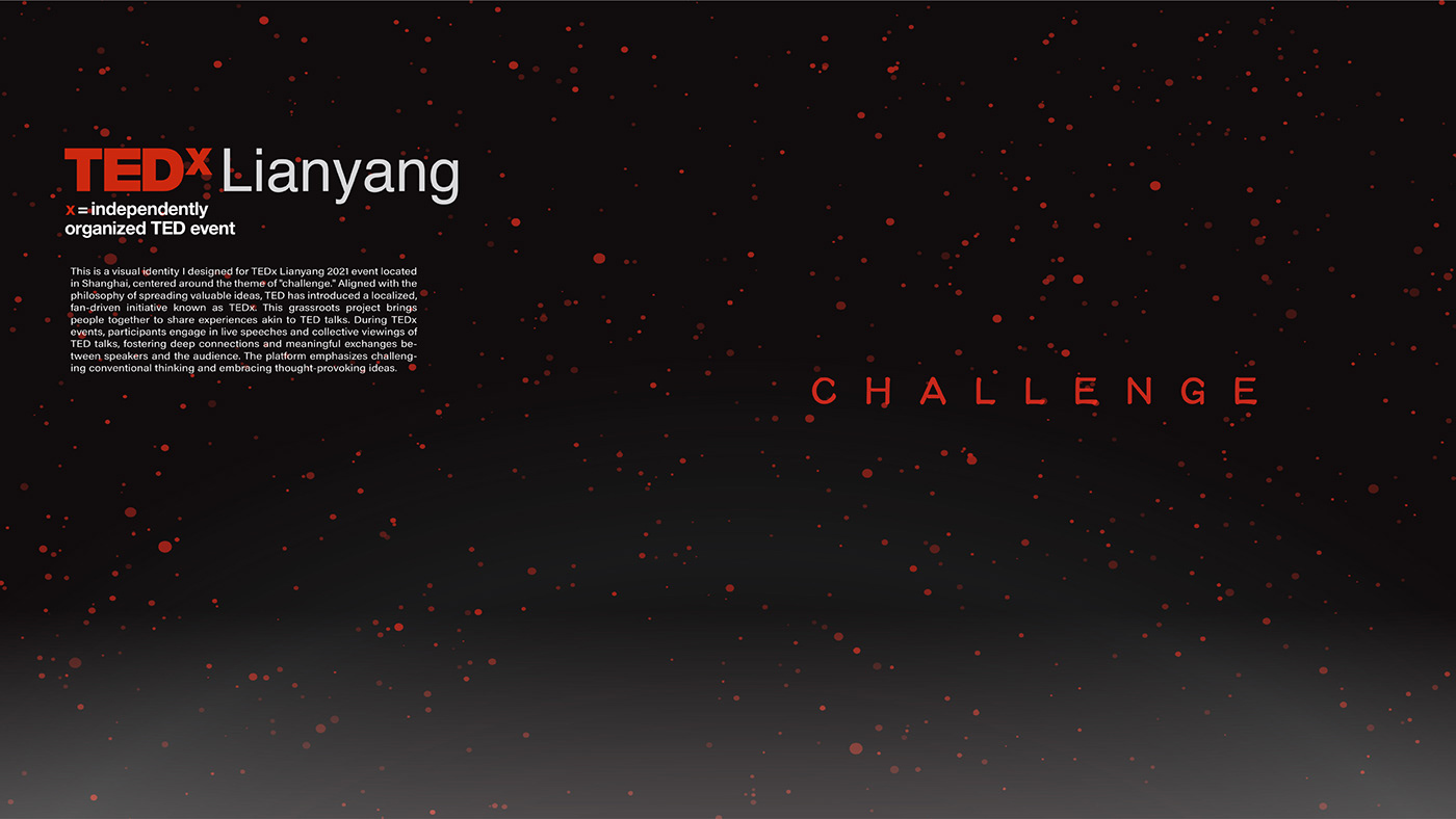 visual identity graphic design  TEDx EventDesign