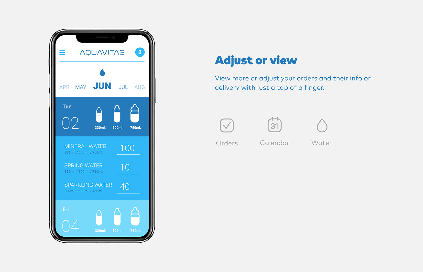 Mobile app app applicaton digital minimal simple flat Interface tast Order buy