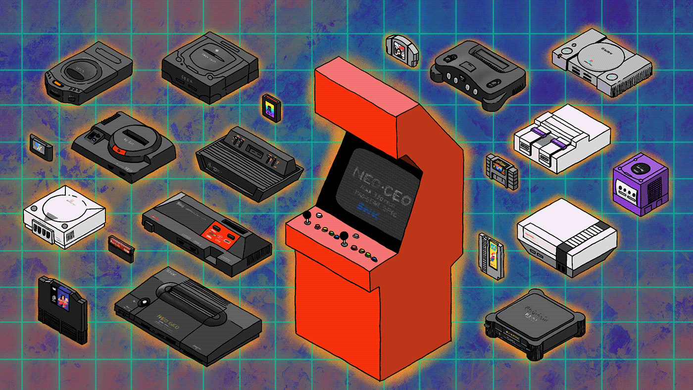 80s 90s arcade Isometric Nintendo nostalgia Retro video game vintage t-shirt