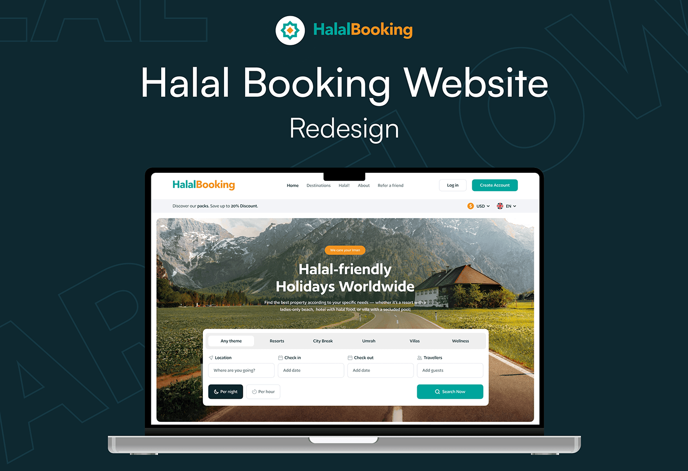 Website Design redesign uiuxdesign landing page website redesign website revamp Halal web design agency responsive website booking website