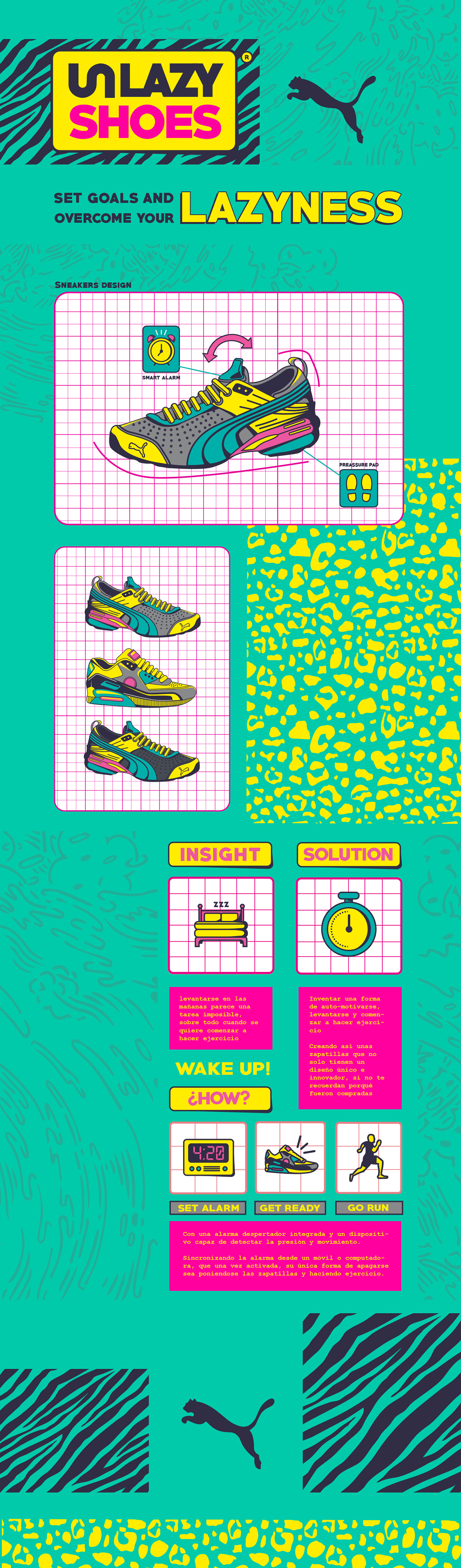 sneakers shoes lazy idea colors zebra puma Nike adidas