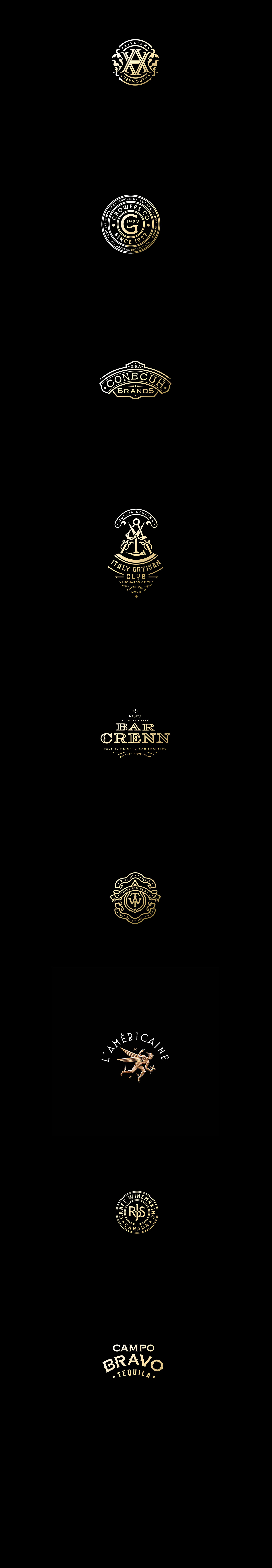 bourbon branding  lettering liquor Logo Design monogram spirits packaing typography   Vermouth Whiskey