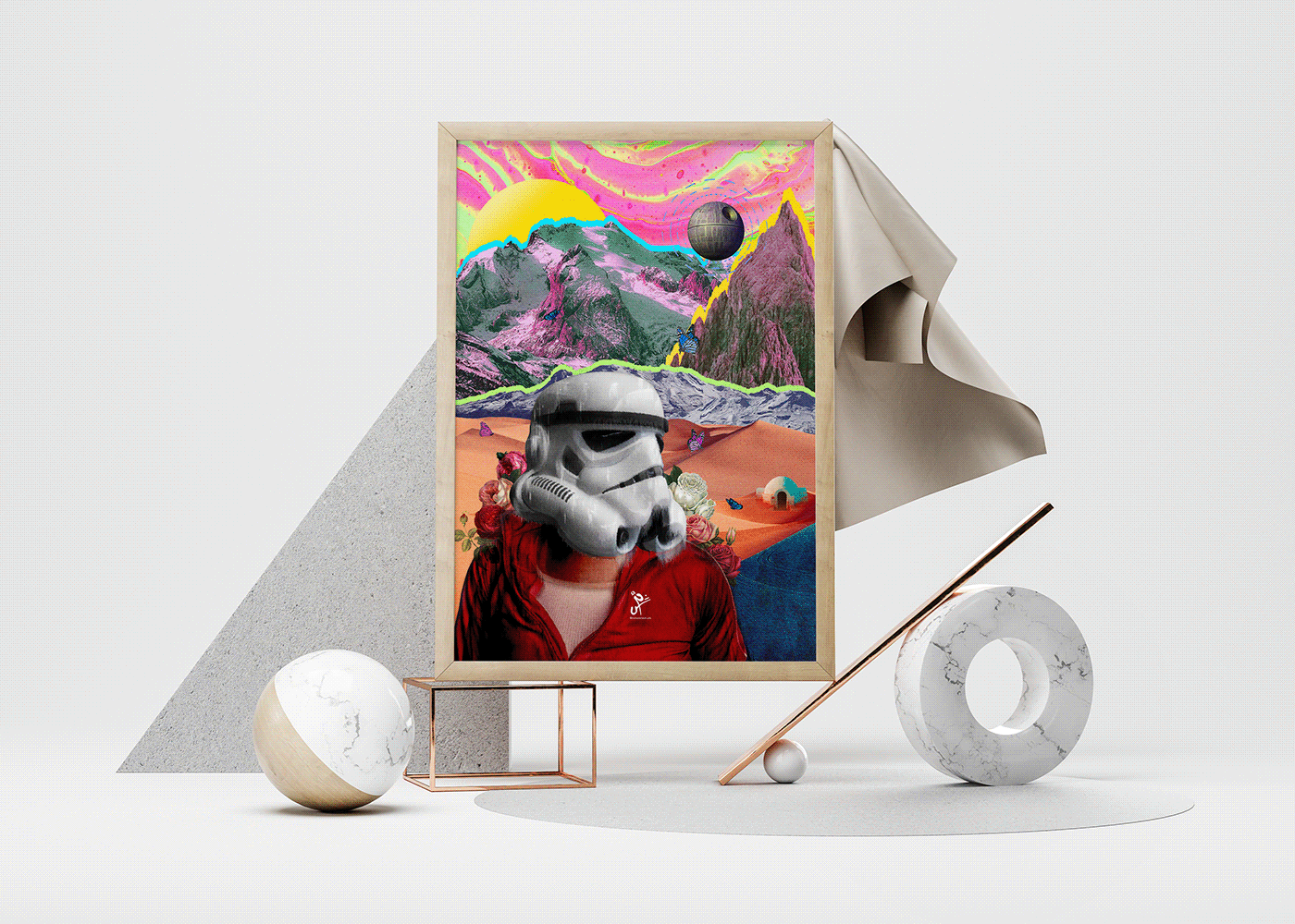 art collage creative design Digital Art  graphic May star wars stormtrooper