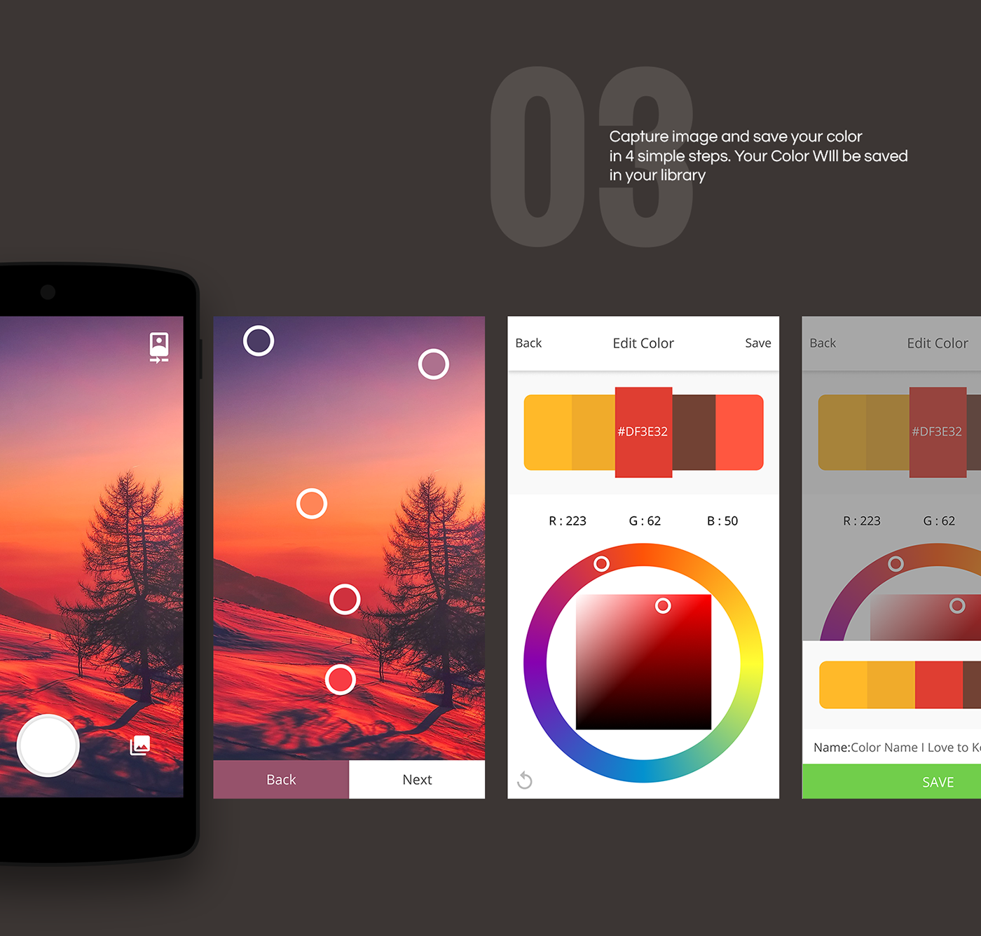 Color Fuel A Color Picker App on Behance
