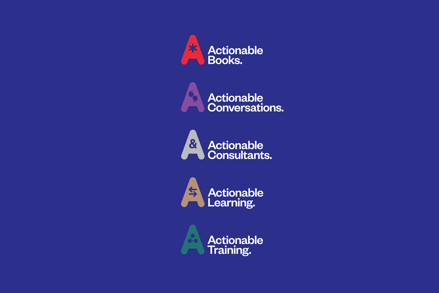 actionable bright branding  Colourful 