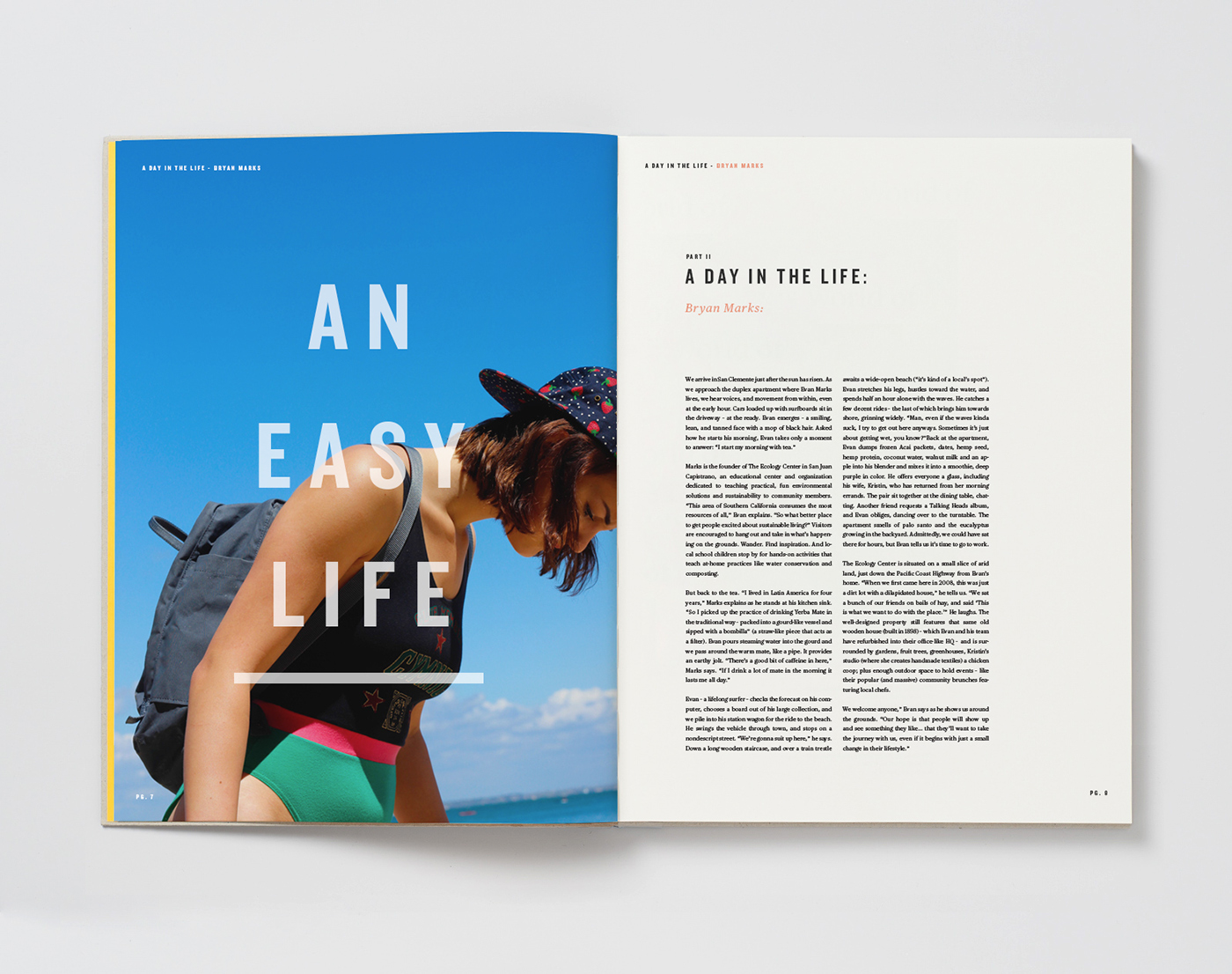 design Layout magazine editorial type minimal clean simple modern print