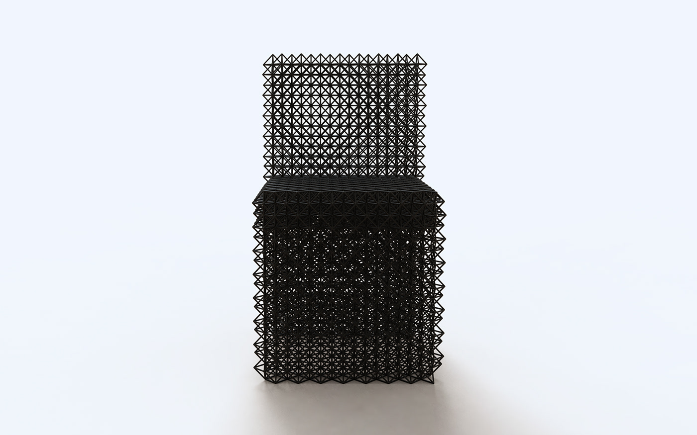 STAMPA 3D CHAIR plastic interior design  design107 lattice CELLA RETICOLATA parametric additive manufacturing wow