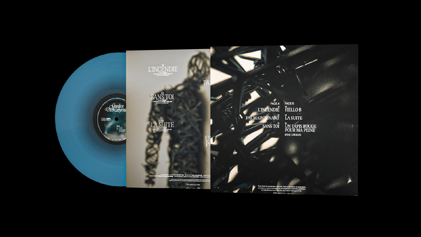Musique vinyl cover Album design print music rap art cd