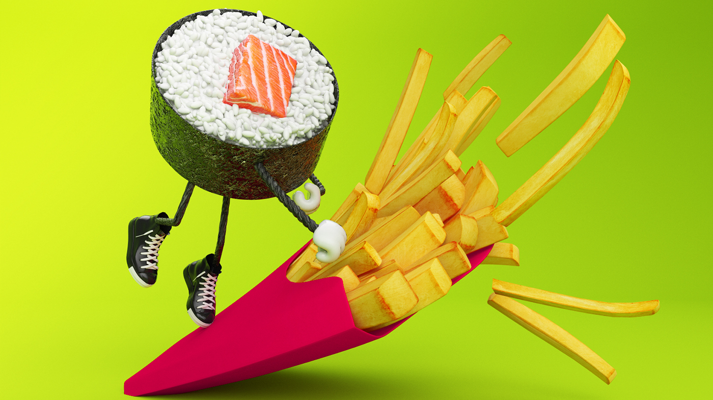 Sushi killers antoni tudisco 3D photoshop