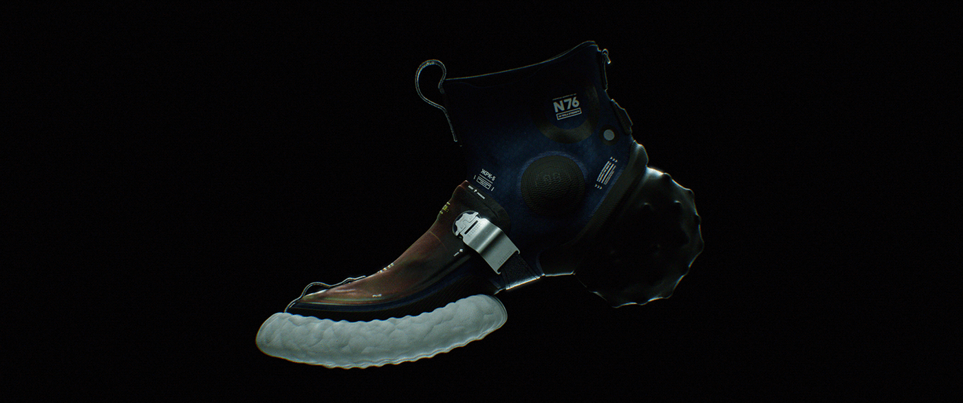 animation  CGI Film   industrial design  nasa shoe sneaker Space  space suit visualization