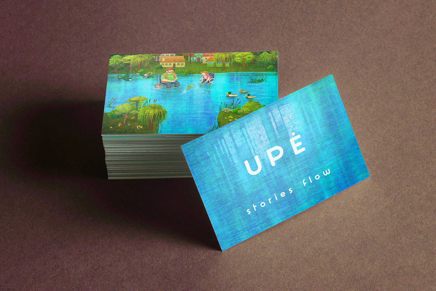 UPe river Nature lithuania nemunas gamta   storytelling   Digital Art  kaunas cards