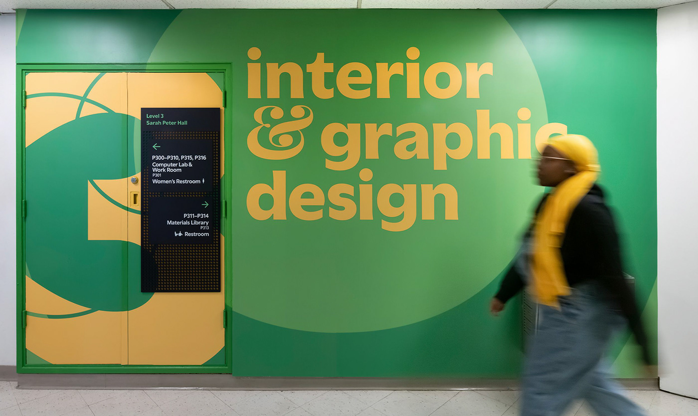 Experiential design wayfinding Signage signage design typography   environmental graphics