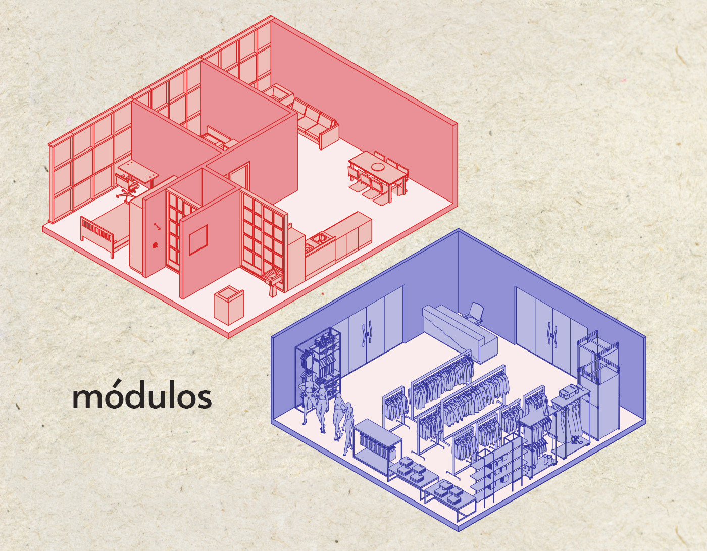 ARQUITETURA conjunto habitacional MÓDULO HABITACIONAL partido projeto projeto arquitetônico volumetria
