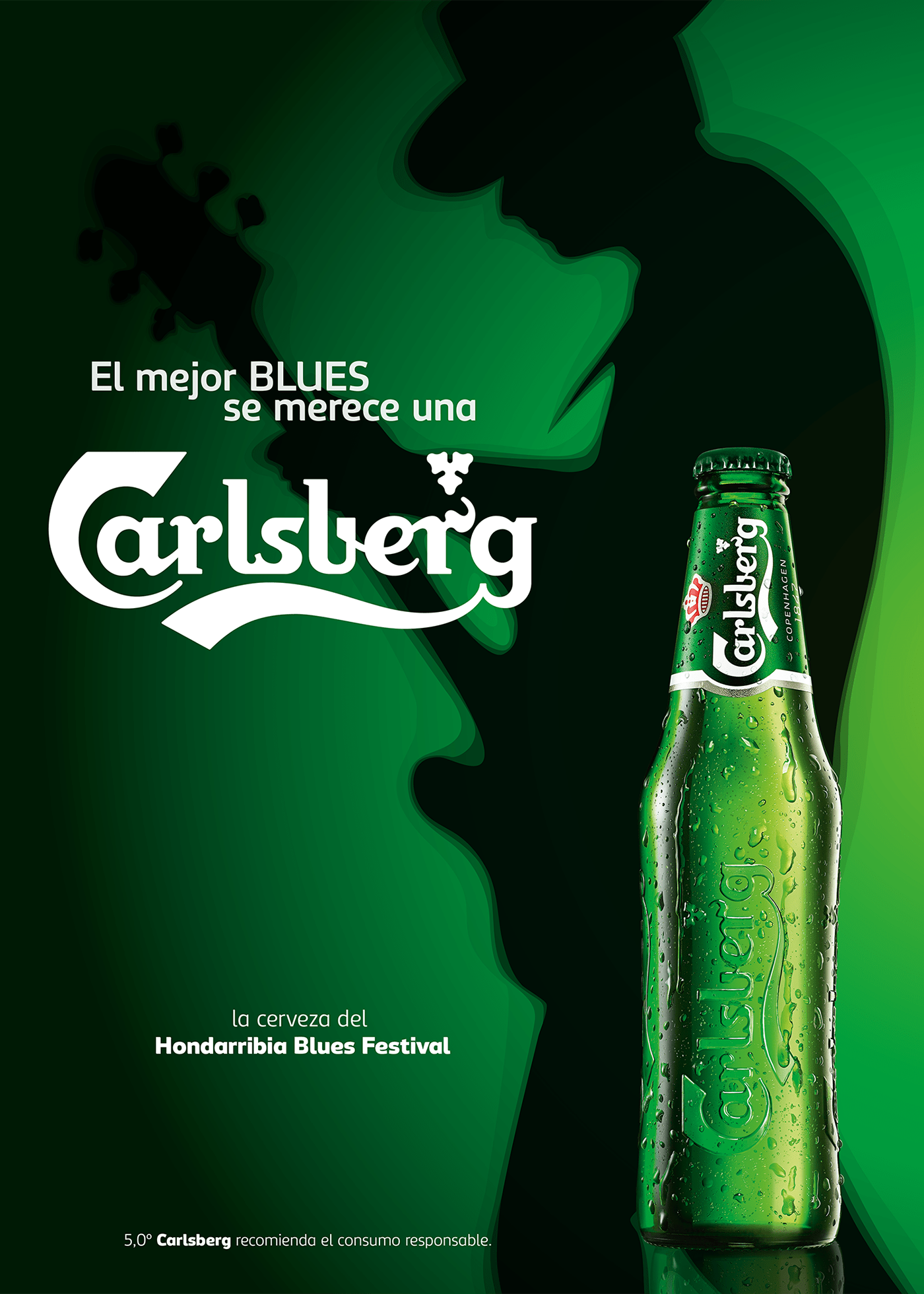 Advertising  art direction  barcelona beer Carlsberg gasteiz graphic design  jazz music TONIMIRETSTUDIO