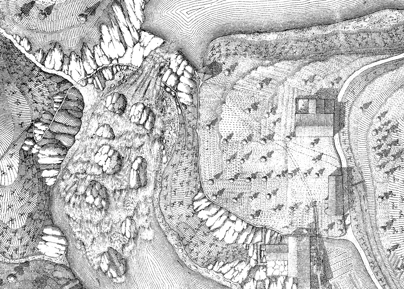 book hand-drawn illustrated map Maps illustration restoration black and white black ink