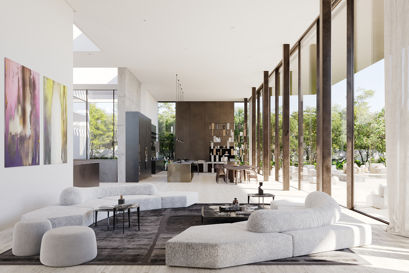 3D architecture archviz CGI garden design interior design  luxury Render Residence Villa