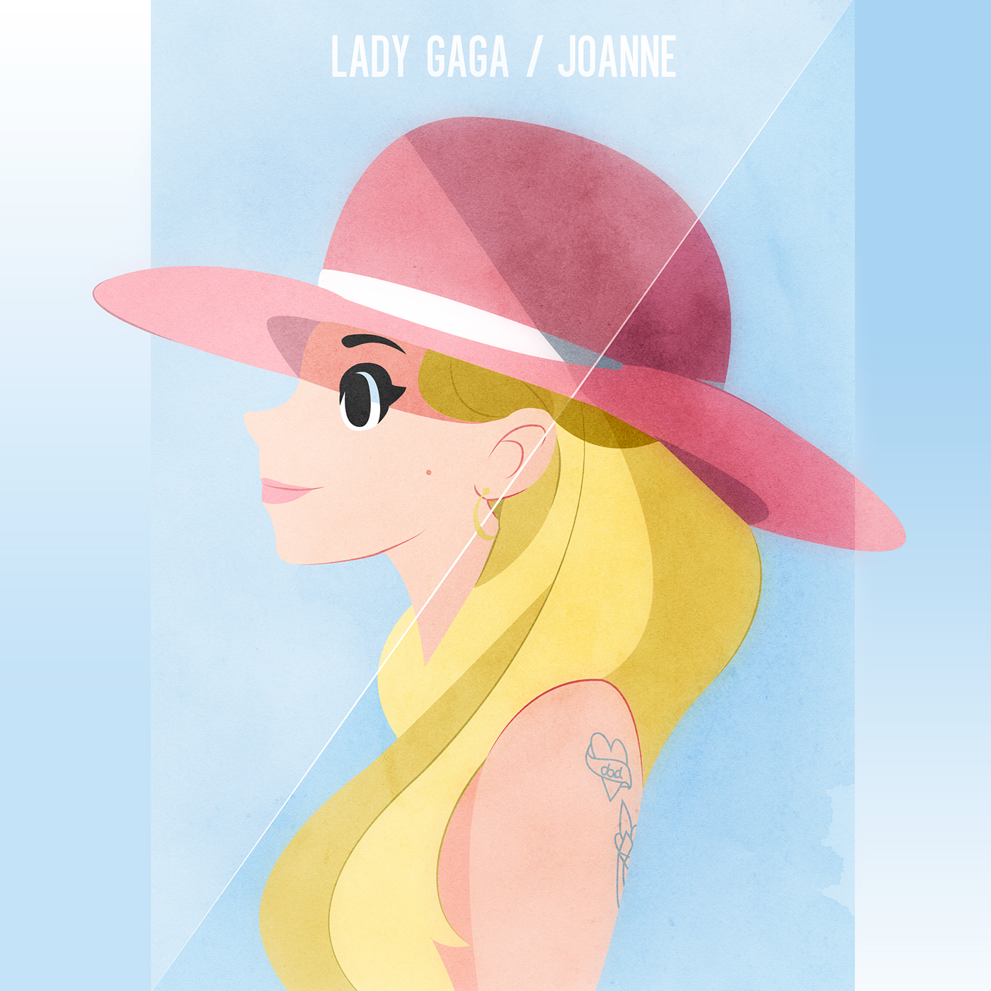 Lady Gaga lady gaga joanne lady gaga fanart Album Cover Illustration illustration lady gaga art lady gaga music cover illustrated t-shirt lady gaga drawings