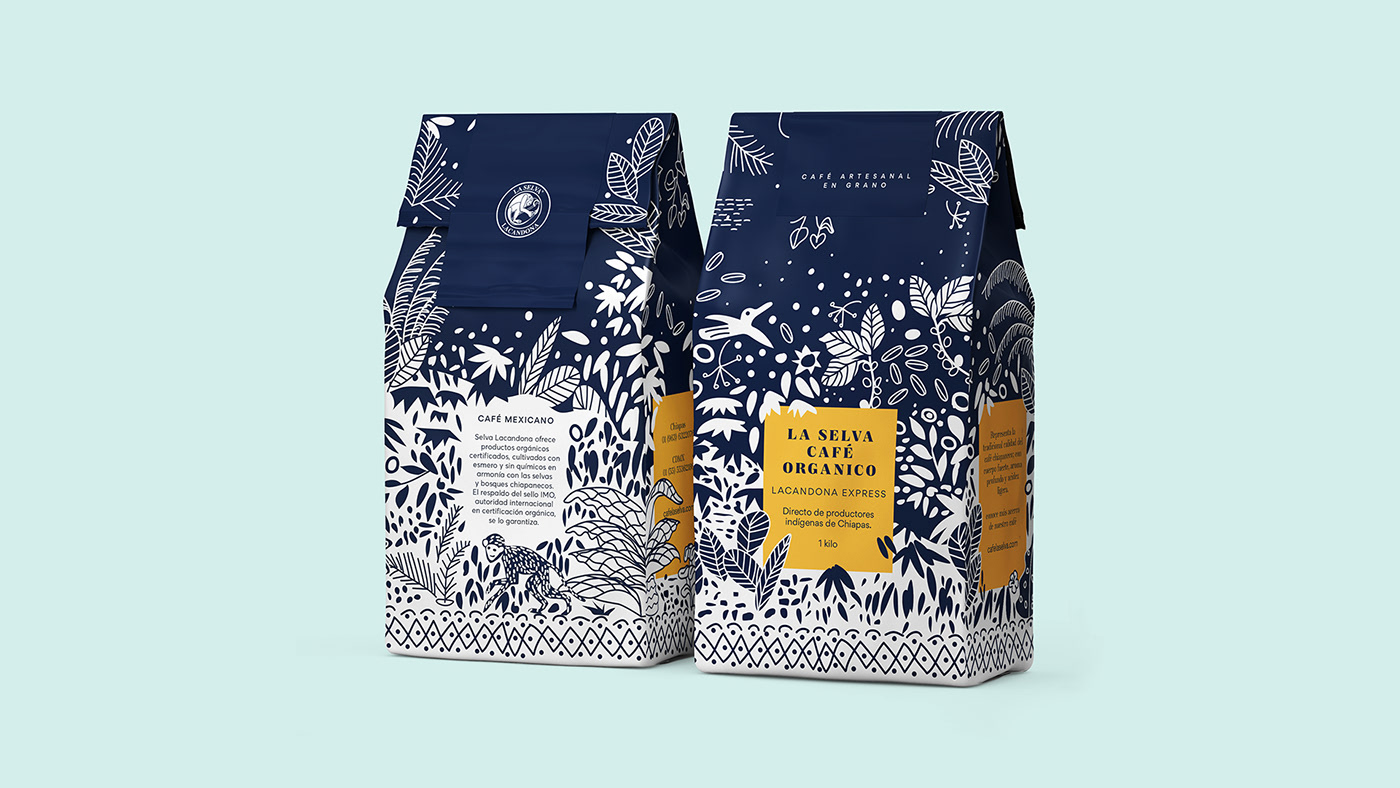 Coffee Packaging jungle mexico Mexican Design ILLUSTRATION 