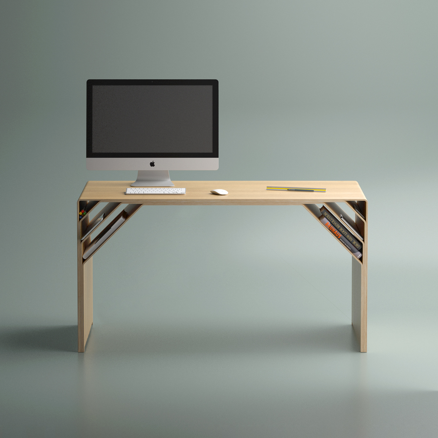 architecture DESIGNFURNITURE desk furniture furnituredesign Interior modern table visualization wood