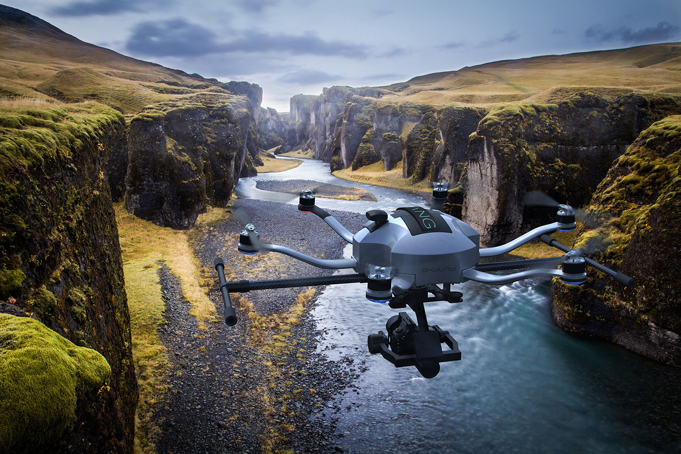 Skyway drone hexacopter ehang Carbon Fiber