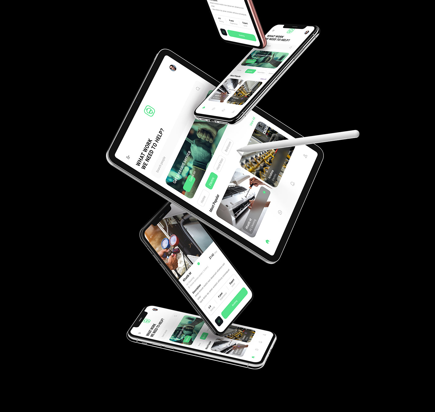 app branding brand customer service design system green Icon Mobile app service bulletin Service Department technical support