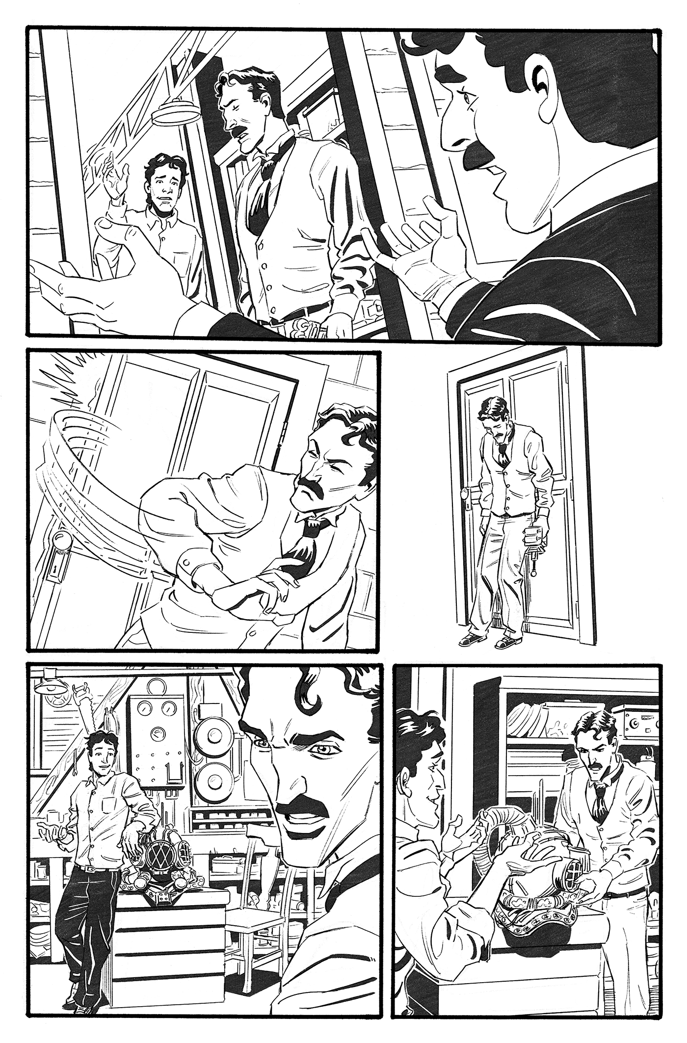 action lab comics earhart lovecraft preview pages tesla