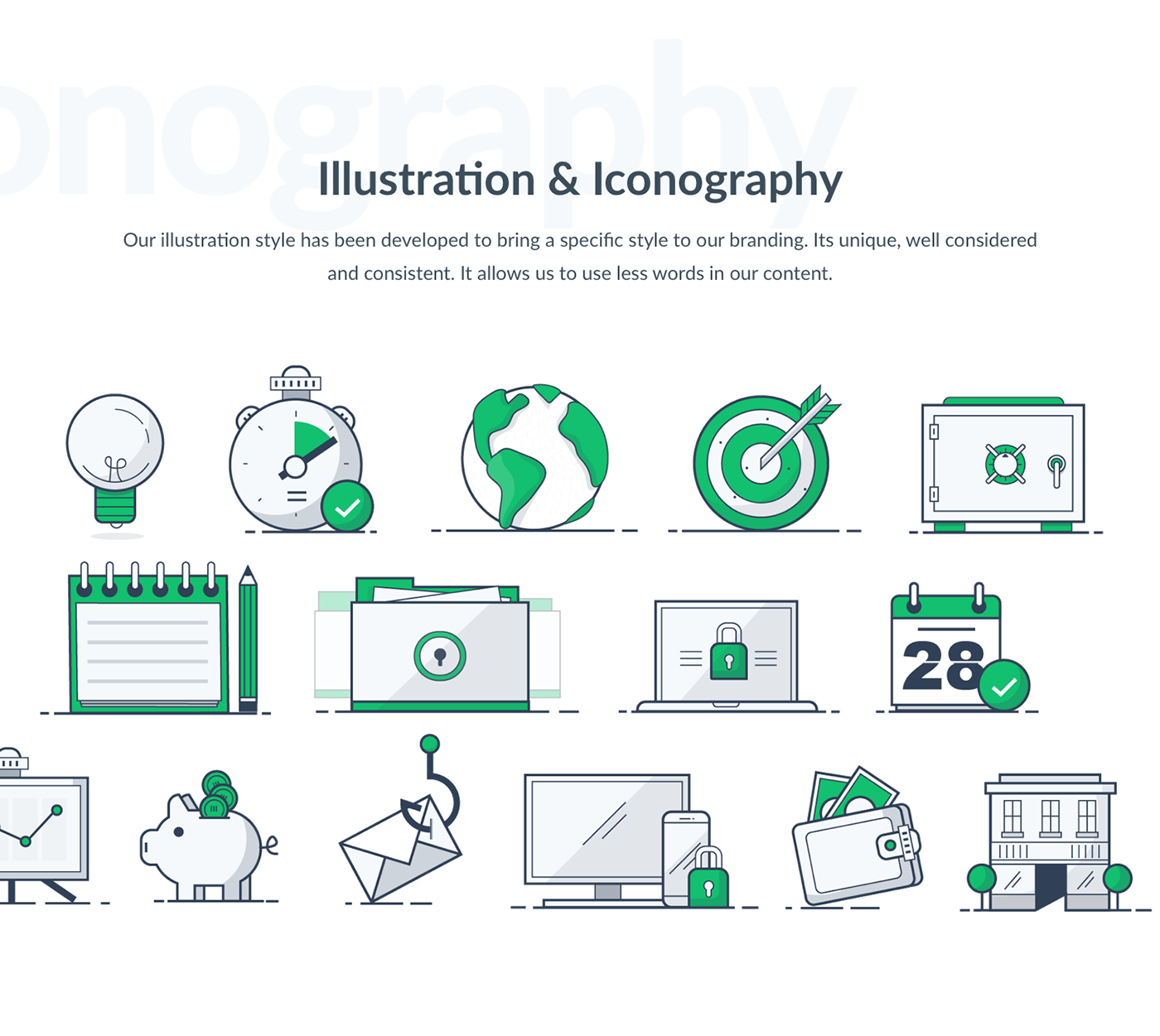 brand ILLUSTRATION  guidelines iconography marketing   Website