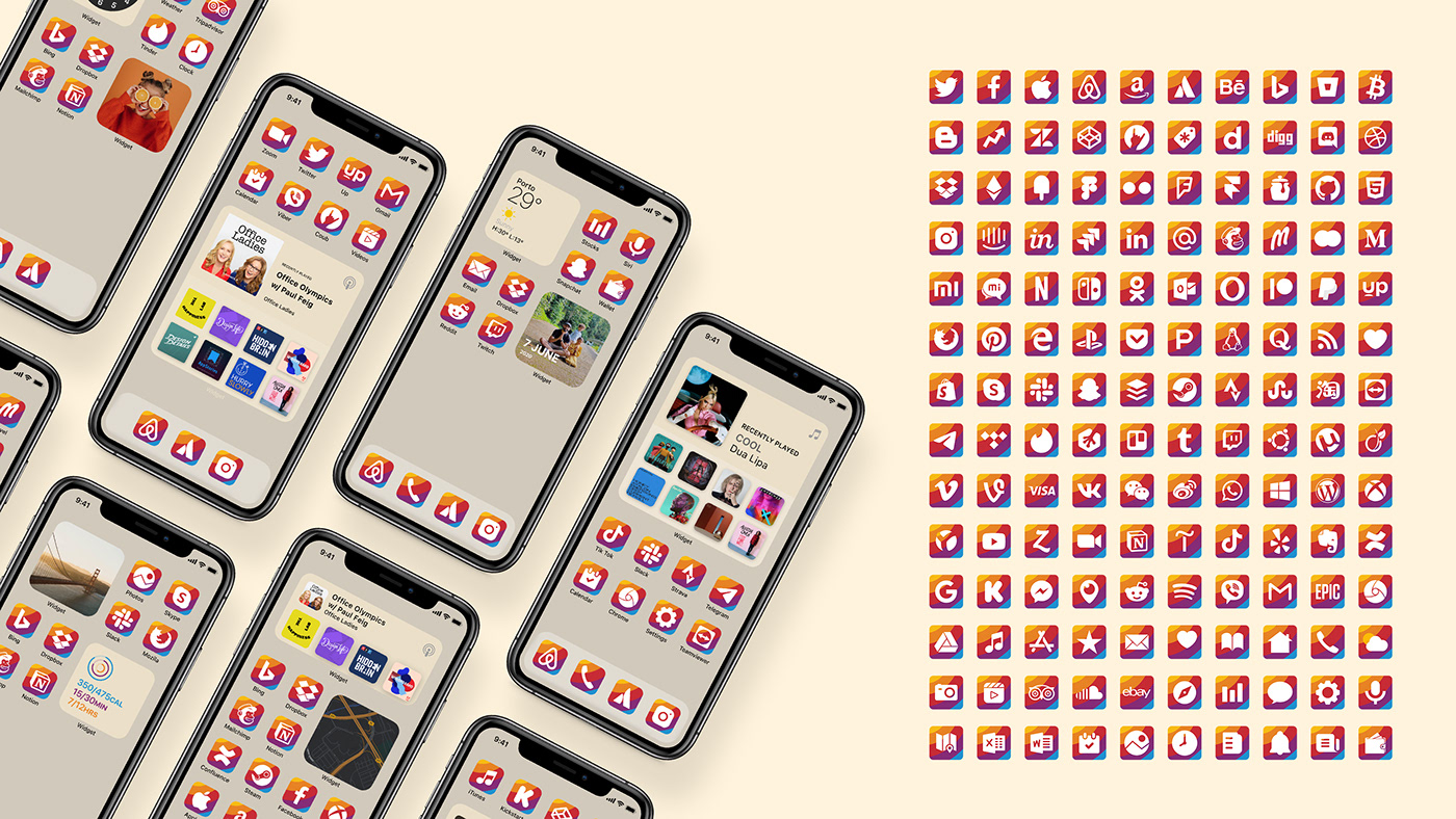 apple customize homescreen ios ios icons IPHONE 12 iphone icons widgets