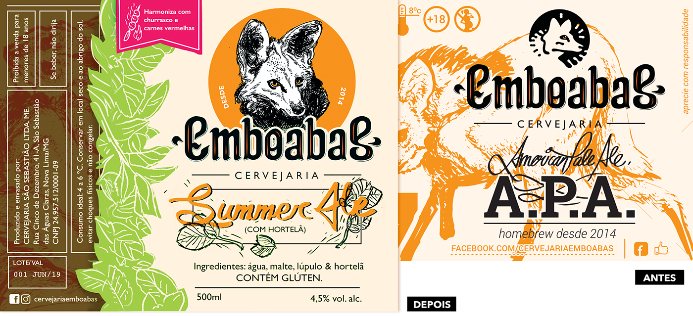beer Packaging branding  emboabas craft beer summer ale ale Brazil